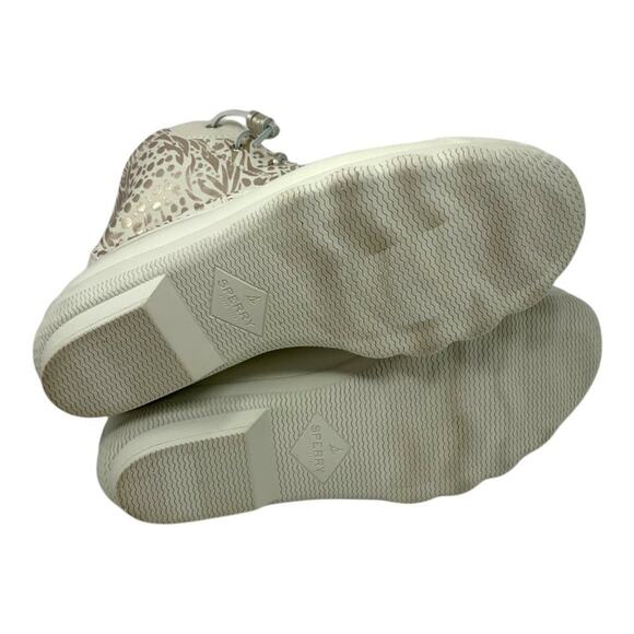 Sperry Saltwater Metallic Jacquard Duck Boot Size 10 NWT $110 MSRP - Picture 8 of 8